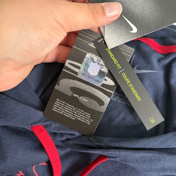 NWT NFL Nike On Field Apparel Houston Texans Mens Hooded Shirt - Picture 12 of 16